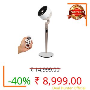 AGARO Royal 3D Air Circulation Tower Fan with Mood Lamp, Ultra-Quiet BLDC Standing Fan for Home & Office Use, Touch & Remote Control, 12 Wind Speed, 5 Modes, 90˚ Horizontal & 90˚ Vertical Oscillation