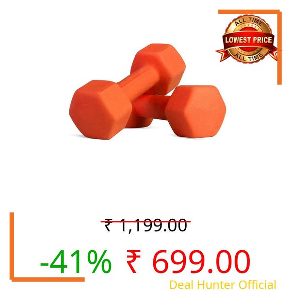 Bodystation Cast Iron Dumbbell Set Neoprene Coated Weights for Men & Women Durable Strength Training Equipment for Home Gym & Floor Protection