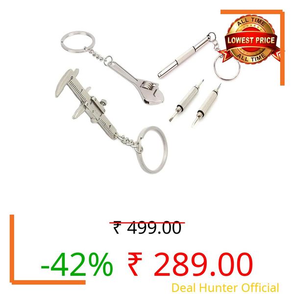 SPEN CANDELS Keychain Mini Wrench,Mini Vernier,Mini Screwdriver,hain Adjustable Key Spanner Wrench Universal Chain Universal For Gift. (3 Keychain-Mini Wrench+Mini Vernier+Mini Screwdriver)