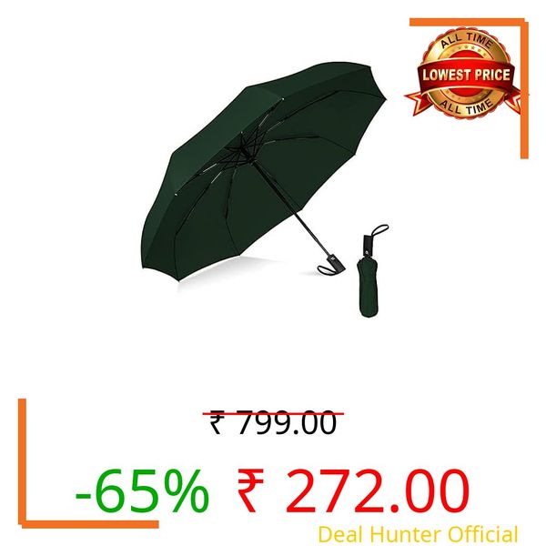 RUJVE Windproof Automatic Umbrella big size for men, Umbrella for girls, Umbrellas for rain,Windproof Umberalla Large for Man, Women Factory Outlet umbrella (Blue) (Green)