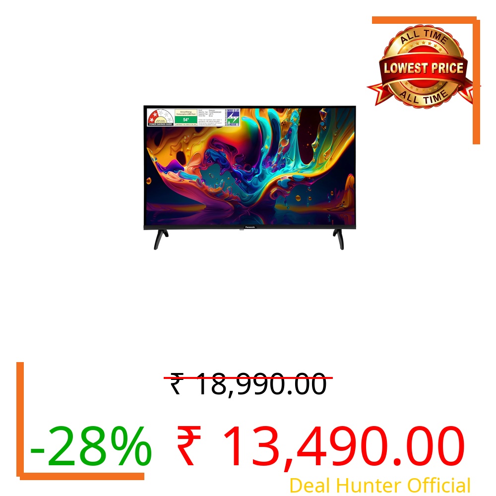 Panasonic 80 cm (32 inches) HD Ready Smart LED Google TV TH32PS660DX (Black)