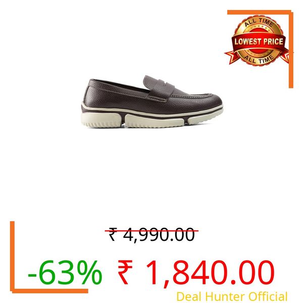 Monkstory Gravity Lift Ultra-Comfort Men's Slip-On, Brogue Sneakers (Choco Brown, UK Footwear Size System, Adult, Men, Numeric, Medium, 11)