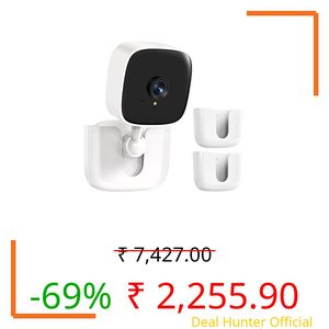 Adhesive Tapo Camera Mount,Fit for Tapo Link Indoor Security Camera C100 /C110 ,No Drilling Mount Holder,No Damage to Surface Mounting Bracket (Tapo Link Cameras is Not Included) White,2Pack