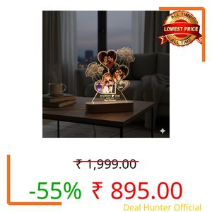 SHAYONA Personalized LED Heart-Shaped Acrylic Photo with Custom Name & Date – Romantic Anniversary Gift for Couples – Unique Love Night Lamp with Rose Design – Customizable for Valentine’s, Weddings