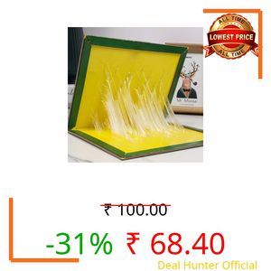 Green/Yellow Sticky Insect Trap (Green/Yellow, 6.5 x 8 Inch, Big Size) - (Pack of 1)
