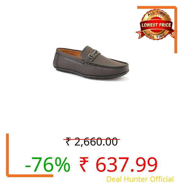 Prolific Men's Loafers | Stylish & Comfortable Slip-On Shoes for Casual, Office & Everyday Wear | Versatile, Durable & Fashionable Footwear Brown
