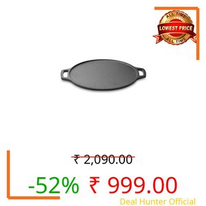 VAYA HauteChef Cast Iron Dosa Tawa, 30 cm, Pre-Seasoned & Naturally Non-Stick, 100% Pure & Toxin-Free, for Induction, Gas, All Stovetops, Heavy Duty for Dosa, Uttapam, Pesarattu, Cheela and More