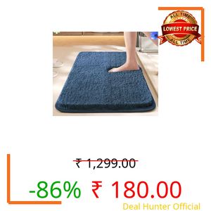 HOWNICE Doormat for Bedroom,Bathroom,Kitchen,Living Room,Home Entrance,Room Mats,Foot Matt,Floor mat Main Door,Rug,Non Slip Mats,Door Mate,Fluffy Door Mat,Door Matt (Bedroom Mat Navy Blue Rug)