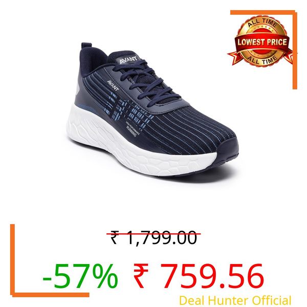 AVANT Men's SoleWave Running Shoes (AVMSH193CL02UK10_D.Blue_UK10)