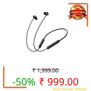 realme Buds Wireless 5 Lite in Ear Bluetooth Neckband with 12.4 mm Dynamic Bass Boost Driver,Upto 35 Hours Playback,45ms Low Latency,IP55 Dust & Water Resistant, Bluetooth V5.4 (Void Black)