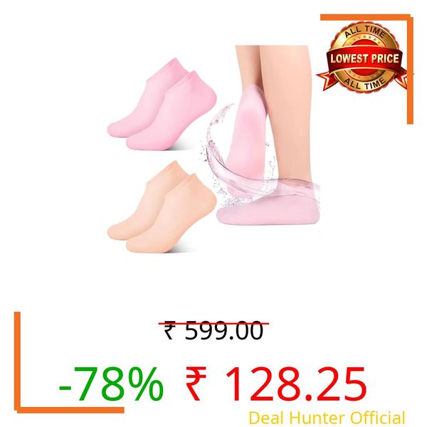 Silicon Heel Socks Heel for Crack Spa Gel Socks for Women and Men, Feet Protector Crack Heel Repair Socks with Moisturizing Natural Oil and Vitamin E Repair Dry
