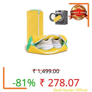 Shoe Washing Machine Bag Laundry Shoe Bag for Washer & Dryer, Reusable with Durable Zipper for Sneakers & Delicates 360° Deep Cleaning Washable Laundry Organizer Bag (1 Pair)