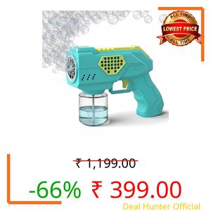 Lifelong Cuppy Bubble Blaster Gun Toy for Kids | Big Electric Bubble Machine with 1 Bubble Solution | One-Touch Operation | Durable Build | Outdoor Indoor Fun Party Gift for Toddlers & Boys Girls