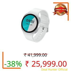 Samsung Galaxy Watch8 (44mm, Bluetooth, Silver) with 3nm Processor | Dual GPS | Sapphire Glass & Armor Aluminum | 5ATM & IP68 | BP, ECG, IHRN & Vascular Load Monitoring | Anti-oxidant Index