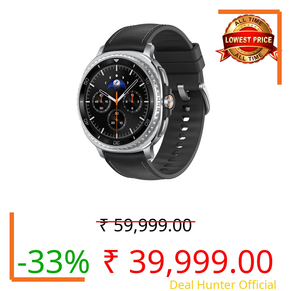 Samsung Galaxy Watch8 Classic (46mm LTE, Black) with 3nm Processor | Dual GPS | Sapphire Glass & Stainless Steel | 5ATM & IP68 | BP, ECG, IHRN & Vascular Load Monitoring | Anti-oxidant Index