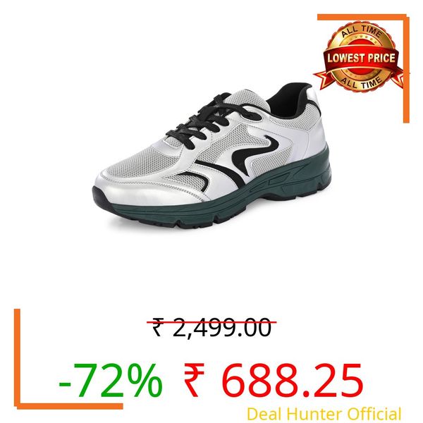 Cruiser Sneaker for Men | Lightweight & Comfortable | Stylish Lace-Up Casual Footwear with Cushioned Insole | Perfect for Versatile Outfits 2648-6