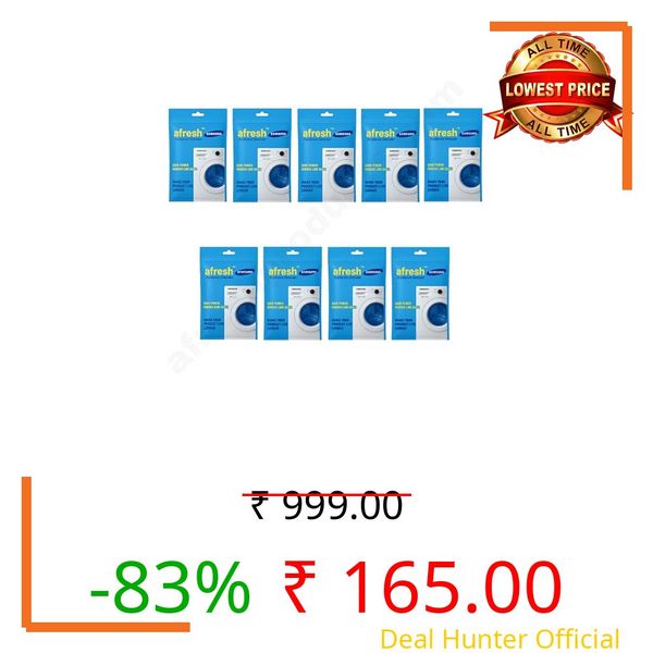 Afresh ™ Original Descal for Samsung Washing Machine Drum Cleaning Powder Descaling Powder compatible with Top & Front Load Samsung Washing Machine (Washing & Drum Cleaner) Scale Remover (9)