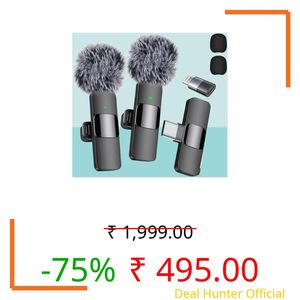 Professional 3-in-1 mic for YouTube Wireless for iOS/Android/Camera - Microphone for Recording with LED Display, 164ft Range, Mute/Reverb/Noise Reduction for YouTube, Live Streaming, Vlogging