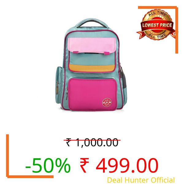 AMPLE ITALIA 40L Laptop Backpack for Men & Women | Water-Resistant College Bag with Laptop Compartment (Up to 16 Inch) | Ergonomic Padded Straps | Multi-Compartments Travel Backpack | Aqua Green