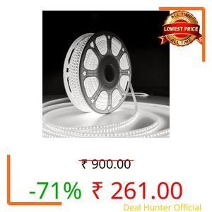 Forus LED Rope Light 4 Meter 6 Month Warranty, Outdoor Waterproof Decorative Cove Lights for Ceiling, Balcony, Home Decor, Interior Decoration, Flexible Profile Light for Diwali, Christmas - White