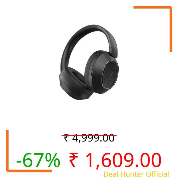 Amazon Basics Pro Series ANC Over Ear Wireless Headphones, ANC (Up to 33 dB), Bluetooth 5.3, 28 Hr Playtime, 40mm Drivers, Comfort Fit with USB-C Fast Charging, Black