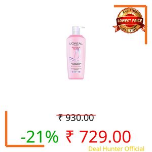 L’Oréal Paris Glycolic Gloss Shine Boosting Shampoo, powered by 3% Glycolic Acid, for dull hair, restores hair quality for gives 3x more gloss, 650ml