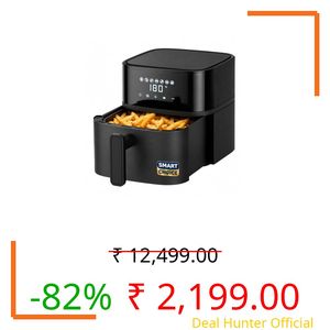 Lifelong Smartchoice 4.2L Digital Air Fryer |7 Preset Menus| Detachable Handle, Touch Panel, Non-Stick Basket| 360° Rapid Air Technology |Use Little to No Oil, Frying, Grilling, Baking,Roasting |1200W