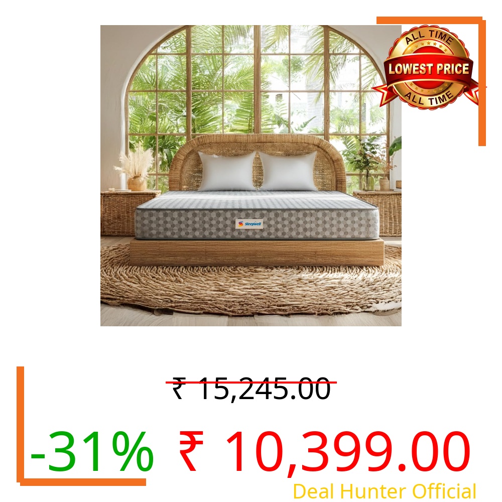 Sleepwell Orthopedic Pro Latex 8 Inch | Industry's Purest Natural Latex | Single Bed Mattress | Back Posture Alignment | Neem Fresche Technology | Acuprofiled & Resitec | 78x35x8 | 10 Yrs Warranty