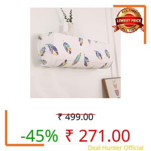 HOKIPO AC Cover compatible with most 1 Ton & some 1.5 Ton Split AC | Fits AC Units upto Size 95x31x21 cm | Dustproof, Waterproof & Washable Indoor Unit Cover | Boho Feathers (D5-AR5873)
