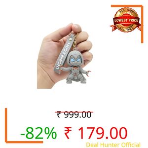 Unyks Star Cartoon Keychains for Girls & Boys – Cute Silicone Keyring Accessories for Kids, Fun Charms for Backpack, Purse, Car – Kawaii Key Holder Gift for Birthday (Moon Night Marc)