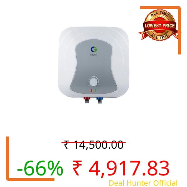 CG-Azuma 15Ltr Storage Water Heater (Geyser) 5-star | 100% Copper Element | Hirise Suitable | Glasslined Tank | IPX4 Rated | Anti Corrisive Rod | Free Installation | 2 Yrs Product 7 Yrs Tank Warranty