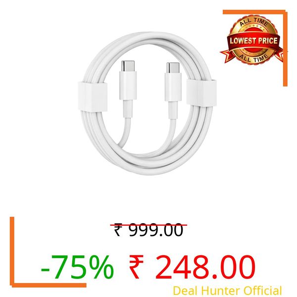 HANYCONY 30W Type-C to Type-C Charger Cable Compatible with Google Pixel 8 Pro 8 7 7 Pro 7A 6A 6 6 Pro 5 – USB-C Power Fast Charge Cord – White | Original Charging Speed