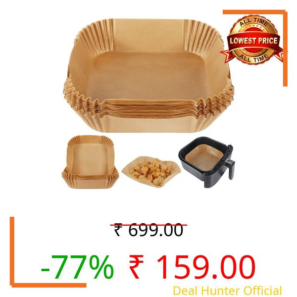 BELARO Manual Flour Shifter Home & Kitchen Manual Mesh Flour Sugar Powder Stainless Steel Hand Sifter Sieve Cup Baking Tool Atta chhani Hand Press Design Corrosion Resistant Large (Air Fryer Paper)