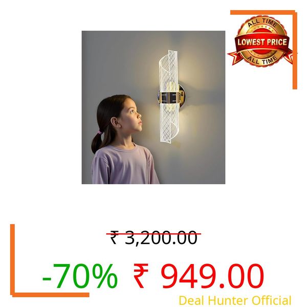 Lyse Decor wall led Lights for Home Decoration Hall, wall Lamps for Living Room led, led wall Lights for Home Indoor (Warm White, Natural White and Cool White)