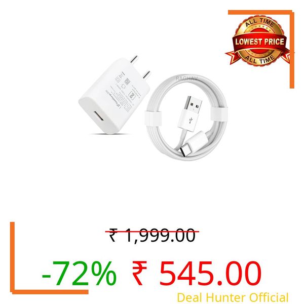 RAGHAV ENTERPRISES Original 44W Flash Charger Compatible For Vivos V25 5G/V23 5G/V23 E 5G/V23Pro 5G/Y35/Y75/Y73/V25/V23/V325E/V21/V21 Pro Fast Charging For Your Devices Vivos Only Adapter -Lk_Wh