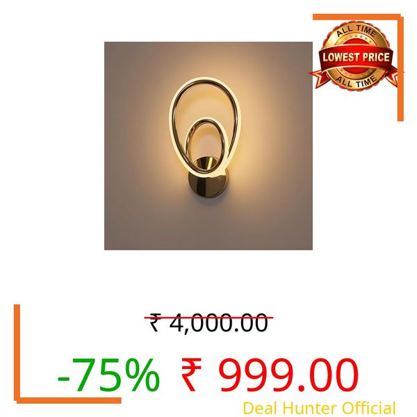 Lyse Decor Wall Lamps for Bedroom Modern, Wall lamp for Living Room Decoration and Wall Lights for Home Decoration (Warm White, Natural White and Cool White)