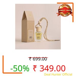 Llum Smoky Vanilla Air Freshener for Car, Home | with AC Vent Clip |10ml, Pack of 1 |Luxury, Organic Toxin-Free Perfume |Interior Accessory for fresh Aroma |Long Lasting Fragrance