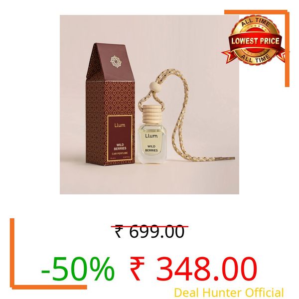 Llum Wild Berries Air Freshener for Car, Home | with AC Vent Clip |10ml, Pack of 1 |Luxury, Organic Toxin-Free Perfume |Interior Accessory for fresh Aroma |Long Lasting Fragrance