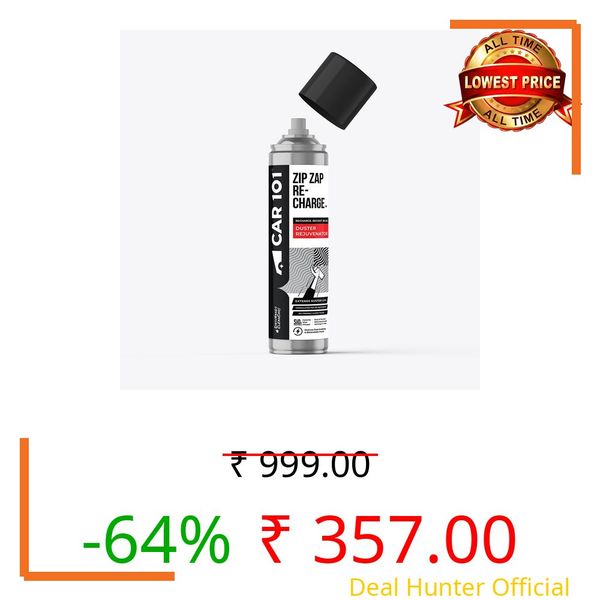 CAR101 Zip Zap Recharge – Duster Rejuvenator Spray | Restores Dust-Trapping Power with Ceramic Wax Infused | Easy Spray Application | Extends Duster Life | for Car & Bike Dusting Tools