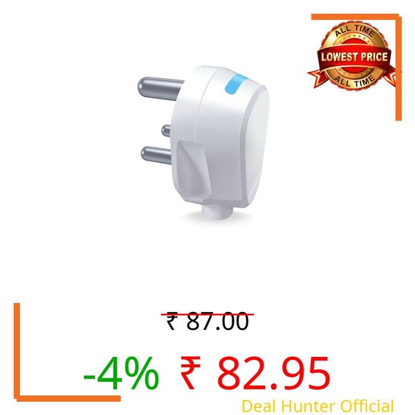 Anchor by Panasonic Plug Top 6A, 3 Pin, ISI Certified with LED Indicator, Ideal for Daily Use Appliances – White (Pack of 1)