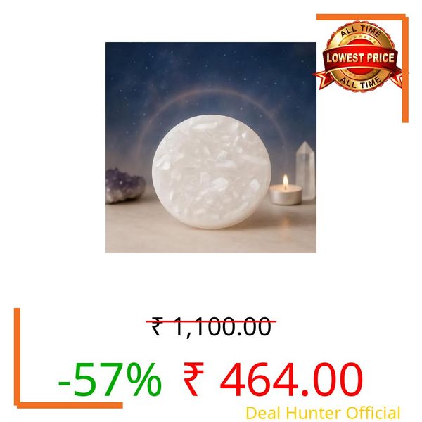 Astrotalk Raw Moroccan Selenite Plate | for Charging & Energy Cleansing | Selenite Charging Plate for Recharging Bracelets & Enhancing Crystal Energy | Authentic Moroccan Crystal for Peace & Clarity