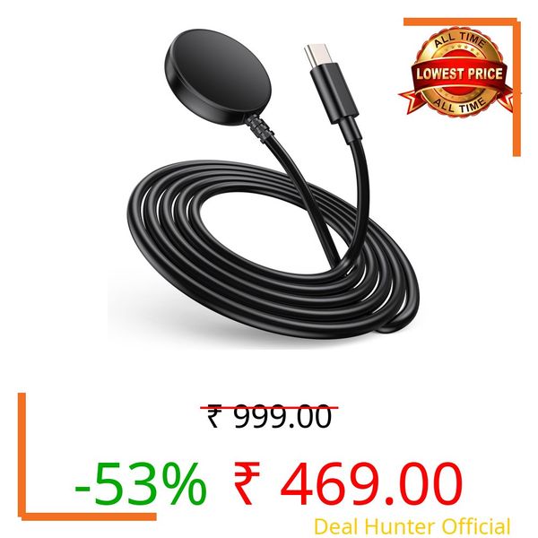 3.3FT USB C for Samsung Galaxy Watch Charger Compatible with Watch 8/8 Classic/Ultra/7/6/6 Classic/5/5 Pro/4/4 Classic/3/Active/FE Magnetic Fast Charging