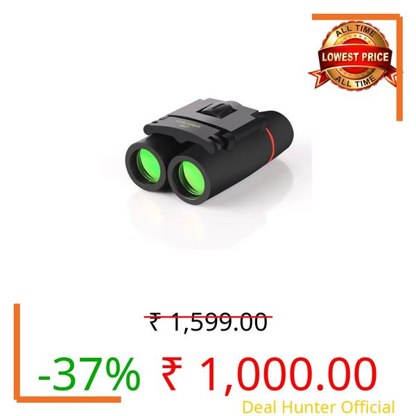 Binoculars for Adults and Kids, High Powered Portable & Compact Binoculars, for Bird Watching, Cruise Ship, Travel, Hunting Essentials (Black, 8×21)