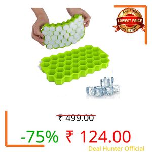 Zupaya Silicone Ice Cube Trays with Lids – Flexible Easy-Release Ice Moulds | BPA-Free Reusable Large Ice Maker Tray for Freezer | Perfect for Kitchen, Bar, Home & Cocktails