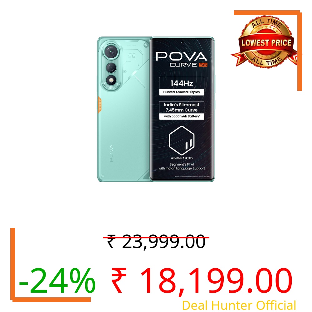 POVA Curve 5G (Neon Cyan, 8GB+256GB)
