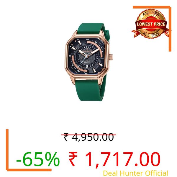 Daniel Hechter Paris Rivoli Collection Modern Analog Watch for Men with Octagon Dial and Silicon Band-DHM1003