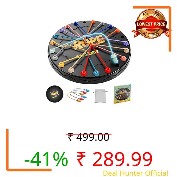 Kidology Rope Untangling Puzzle Game for Kids 5+ Years | Brain Teaser String Puzzle | Logic & Strategy Game for Kids | Educational Toy Gift for Boys & Girls