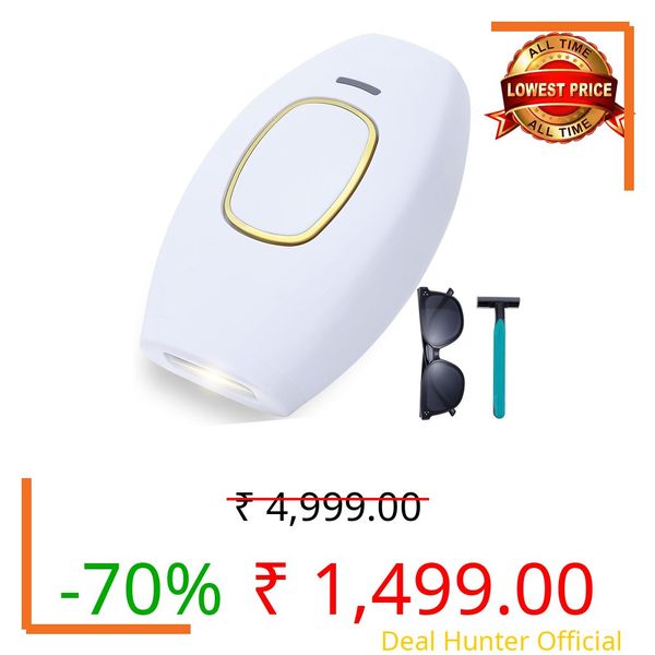 SEAHELTON IPL Hair Removal Handset for Women & Men – Painless Laser Hair Remover Machine for Permanent Hair Reduction on Face, Bikini, Underarms, Legs & Pubic Area – At-Home Epilator Device