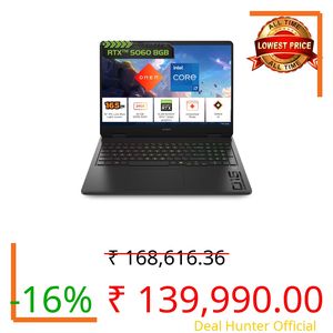 HP Omen, Intel Core i7-14650HX 14th Gen, 8GB RTX 5060, 24GB DDR5(Upgradeable) 1TB SSD, 165Hz, 2k WUXGA, 3ms, 400 nits, 16''/40.6cm, Win11, M365* Office24, Black, 2.43kg, am0239TX, RGB Gaming Laptop