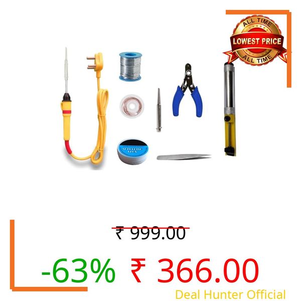 25 Watts Soldering Iron Kit |Soldering Work| Electronics Kit (Pack of 8)